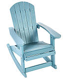 Крісло-гойдалка садове для дітей ADIRONDACK, синій колір, фото 3