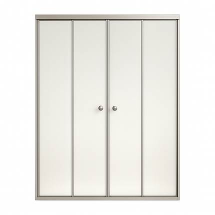 Душові двері KO&PO 7052 F 160х180 см розсувні сатин скло матове, фото 1