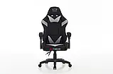 Комп'ютерне крісло із тканини EXTREME XTR ЧОРНО-СІРЕ, фото 2