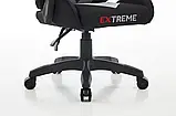 Комп'ютерне крісло із тканини EXTREME XTR ЧОРНО-СІРЕ, фото 10