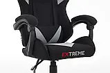 Комп'ютерне крісло із тканини EXTREME XTR ЧОРНО-СІРЕ, фото 8