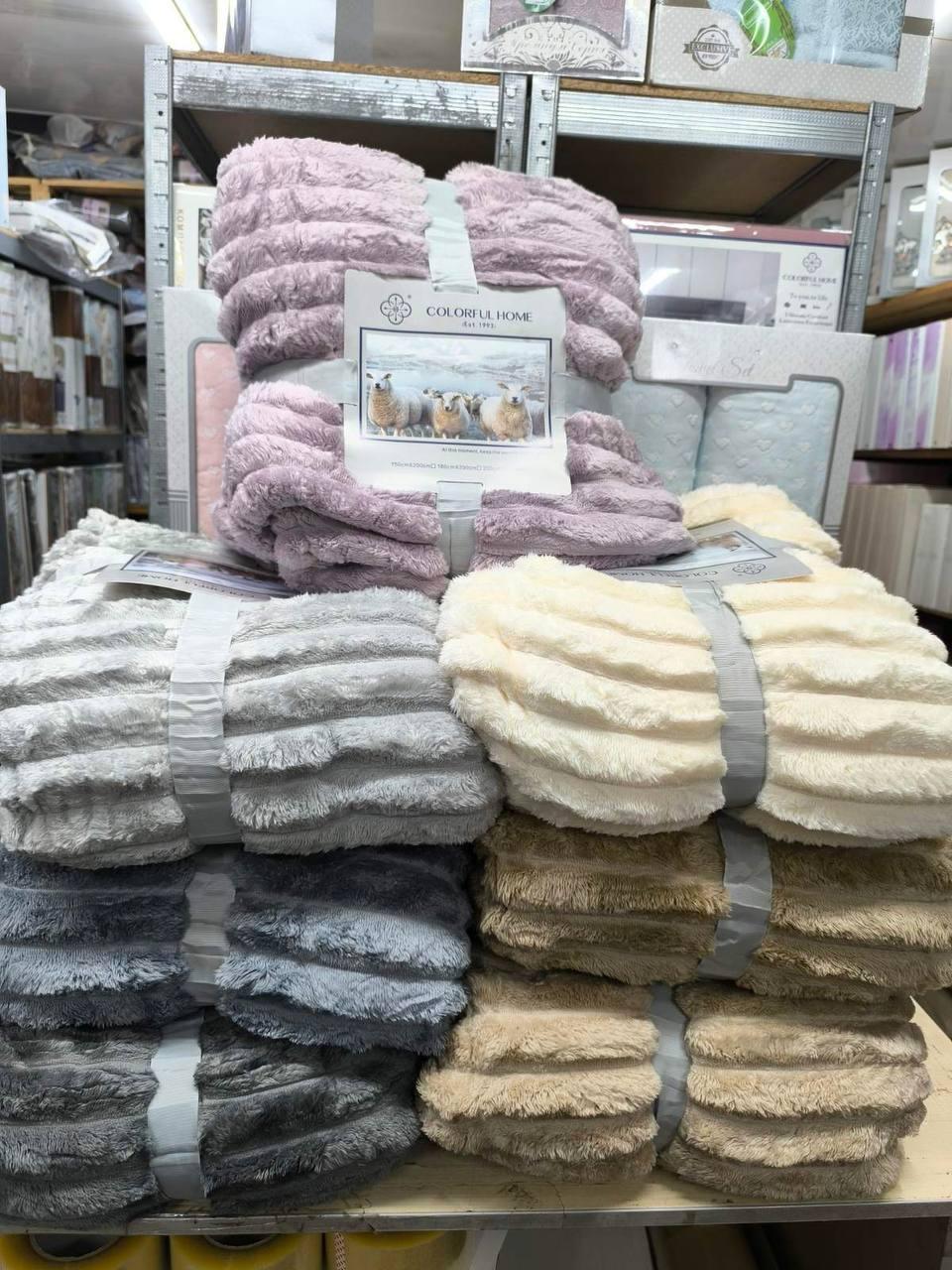 Двосторонній плед "Шарпей" на овчині 150/200Велюрове покривало, фото 1