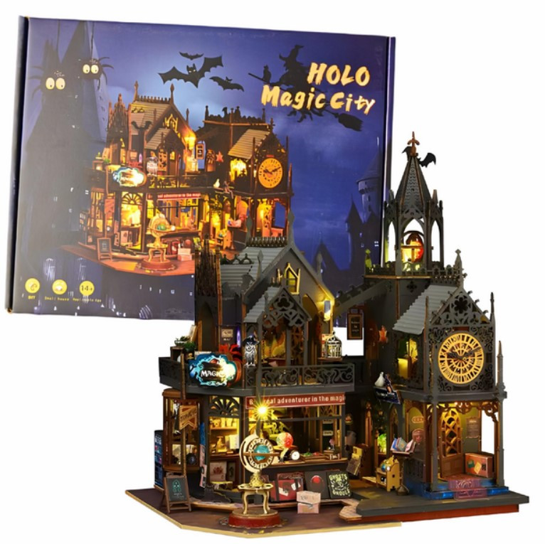 Румбокс конструктор DIY House Замок чарівника 25x20x22 см, фото 1