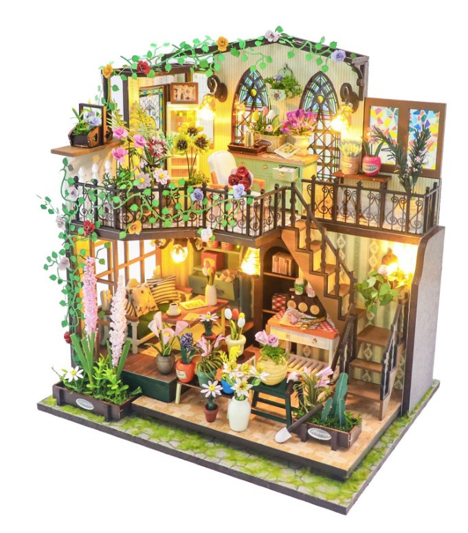 Румбокс конструктор DIY Darcy Flower House Будинок у квітах 22 x 17 x 24см, фото 1