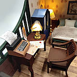 Румбокс конструктор DIY House Будинок в англійському класичному стилі з антикваріатом 25 x 17 x 24см, фото 4