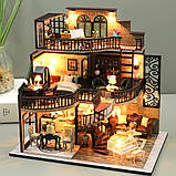Румбокс конструктор DIY House Будинок в англійському класичному стилі з антикваріатом 25 x 17 x 24см, фото 8