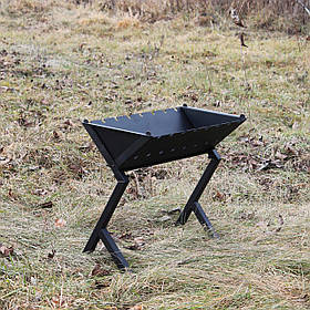 Мангал Іскра розбірний на 8 шампурів: компактний сталевий мангал для пікніка