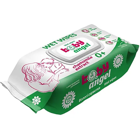 Вологі серветки дитячі Wet Wipes Baby Angel 120 шт.