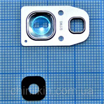 Скло камери для Samsung A320/A3 2017/ A520/A5 2017 /A720/A7 2017 з рамкою Pink, фото 1