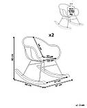 Набір із 2 крісел-гойдалок LAVINIO, натуральний ротанг, стиль бохо, фото 9