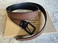 Оригінальний шкіряний ремінь Levi's двосторонній розмір 38/40/42 коричневий/чорний, Оригінал США, фото 2