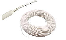 Нагрівальний кабель 30 Ом/м із мідно нікель-хромового сплаву білий діаметр 2 мм