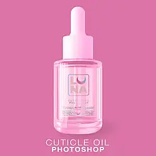 Суха олія для кутикули з ароматом полуниці із вершками Photoshop Oil 30ml LUNAmoon