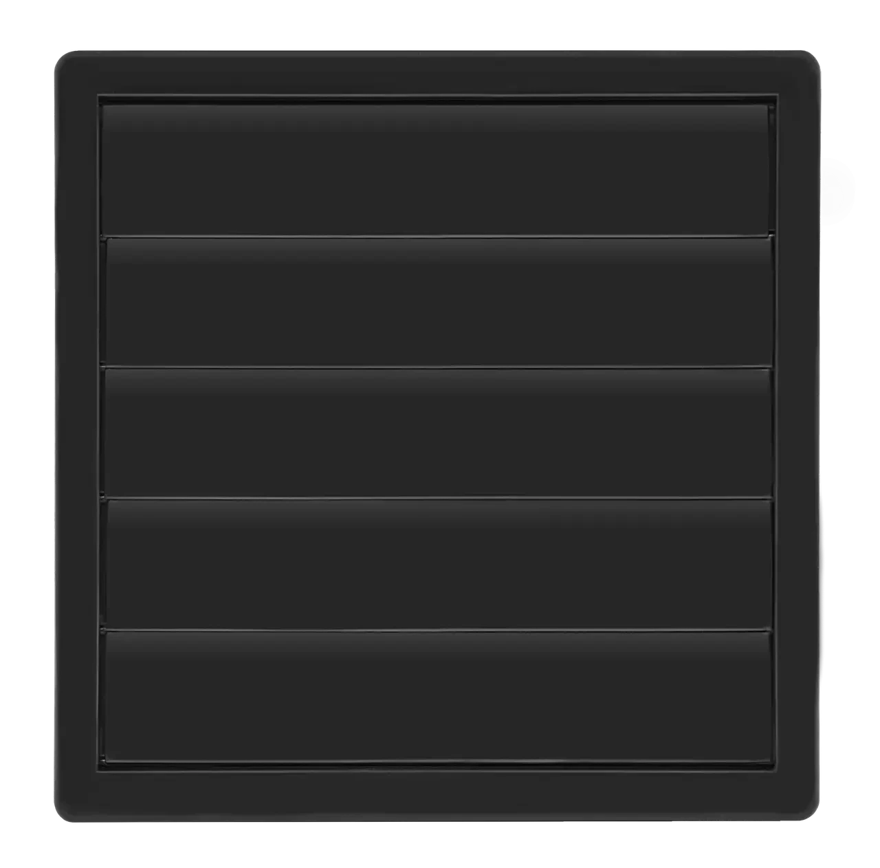 Квадратна решітка з гравітаційними жалюзі AirRoxy 170х170 ø100 графіт (02-353)