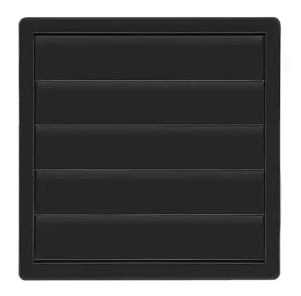 Квадратна решітка з гравітаційними жалюзі AirRoxy 170х170 ø100 графіт (02-353), фото 1