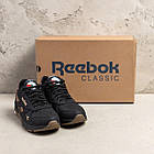 Підліткові комфортні повсякденні кросівки Reebok з натуральної шкіри з м'якою підошвою для школи та спорту, фото 6