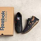 Підліткові комфортні повсякденні кросівки Reebok з натуральної шкіри з м'якою підошвою для школи та спорту, фото 8