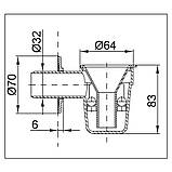 Сифон бойлера CL7 Boiler Series 32мм кутовий білий+ 1м труба (8мм) хром, фото 4