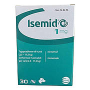Ісемід 1 мг Ceva Isemid при застійній серцевій недостатності, набряку легенів у маленьких собак, 30 таблеток