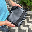 Чоловіча сумка через плече месенджер Solo чорна 3 відділення, фото 7