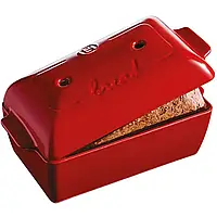 Форма для випікання хліба з керамічною кришкою Emile Henry Homemade Bread 28x13x12 см червоний (345504)