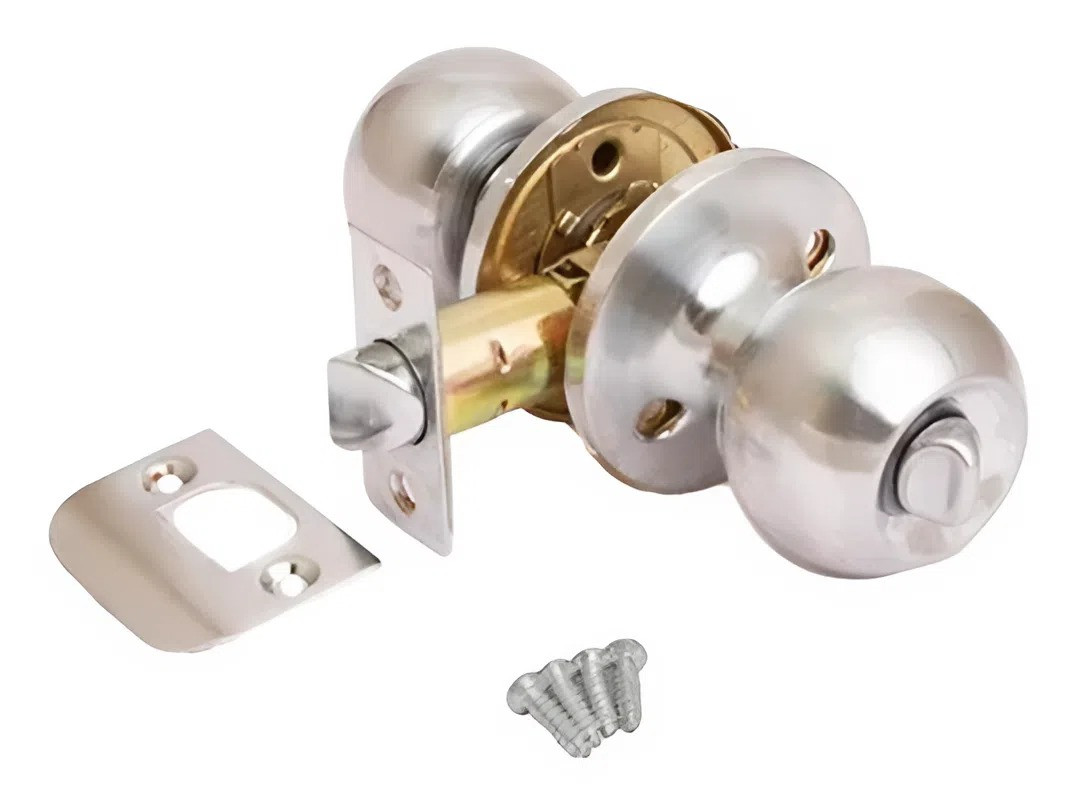 Дверна ручка кноб KEDR NEW D672BK SS, сатин (Китай)