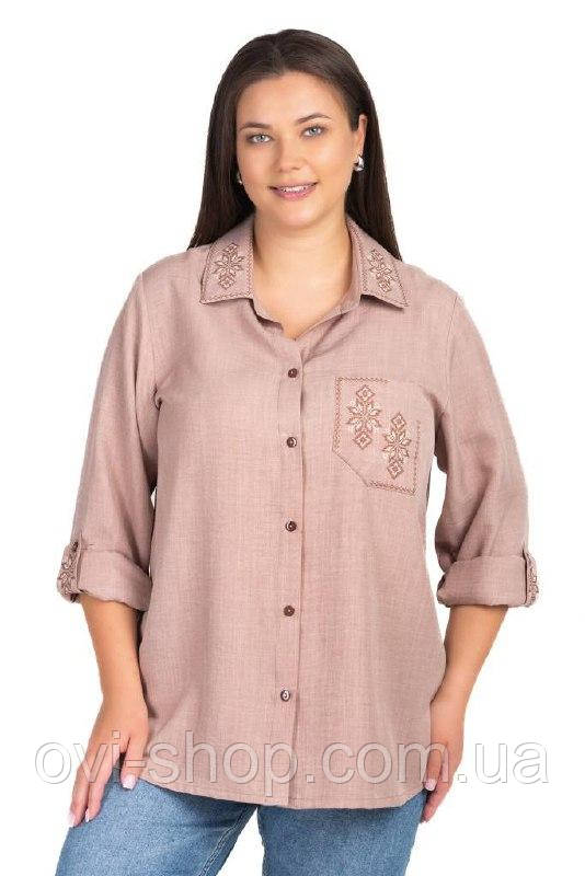 Лляна сорочка з вишивкою