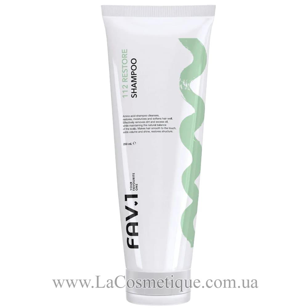 Шампунь із амінокислотами FAV.1 112 restore shampoo 250 мл, фото 1