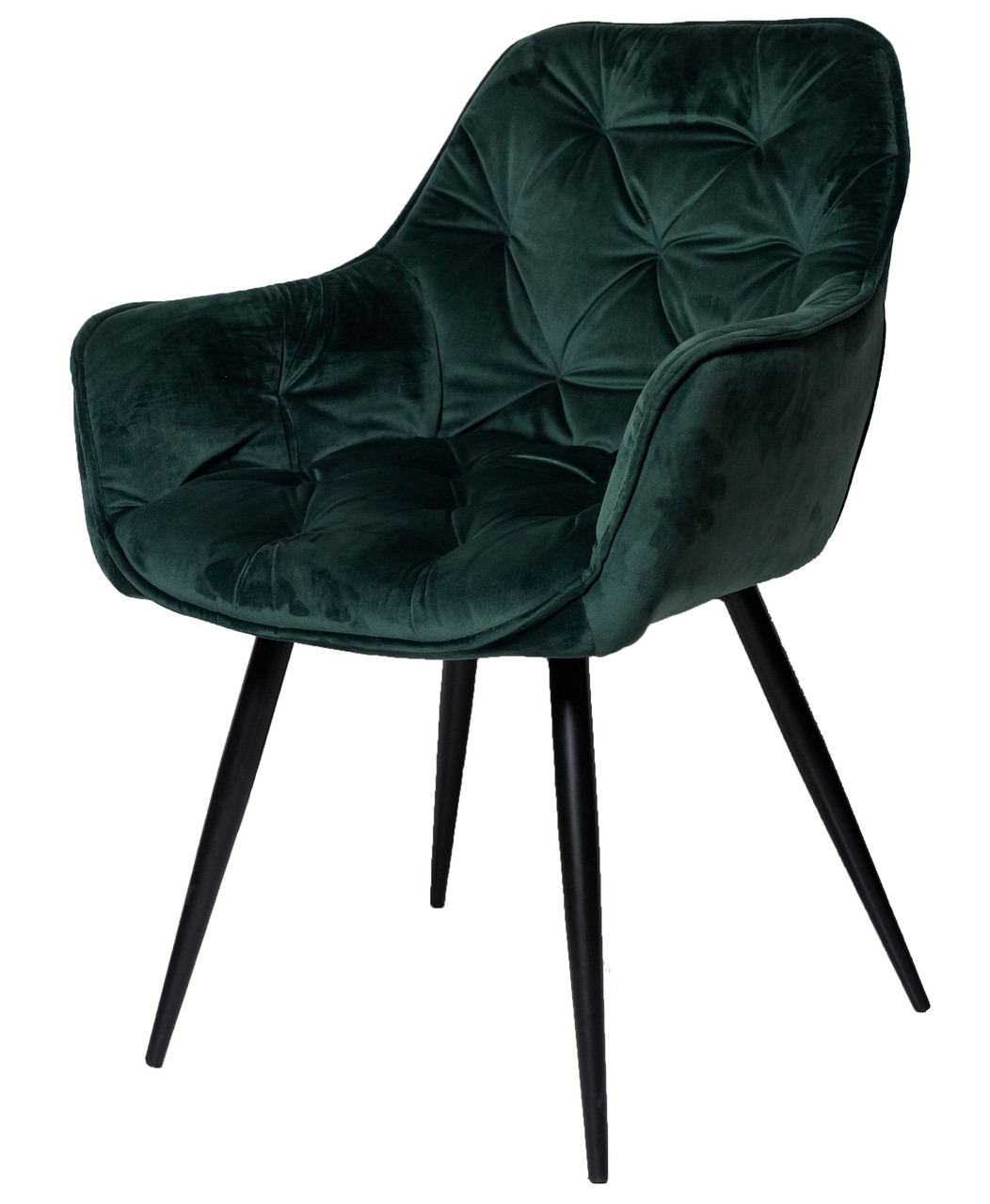 Крісло Magic велюр зелений / чорний каркас TM Intarsio