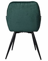 Крісло Magic велюр зелений / чорний каркас TM Intarsio, фото 3