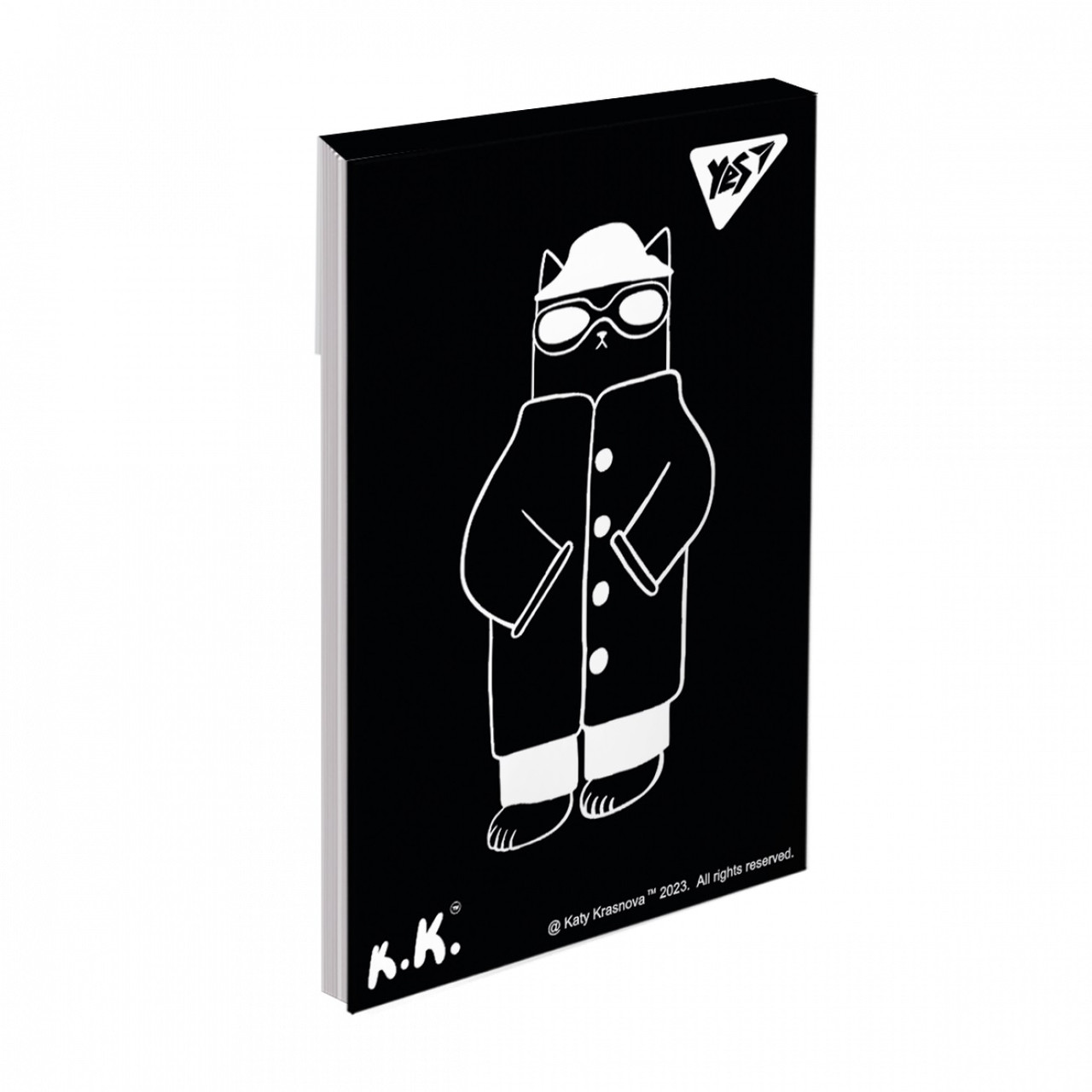 Блокнот A7 48арк. кліт. карт. Tattoo cats,клей №151936/Yes/(40)(320), фото 1