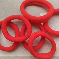 Гумка для волосся нейлонова 4 см – червона, основа для бантиків