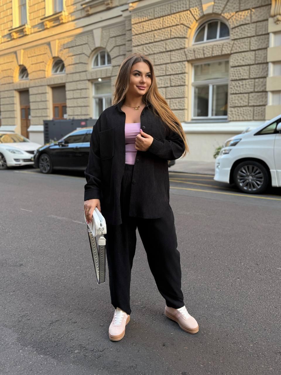 Жіночий костюм Вельвет 52-54,54-56,58-60.,60-62 (вф 760), фото 1