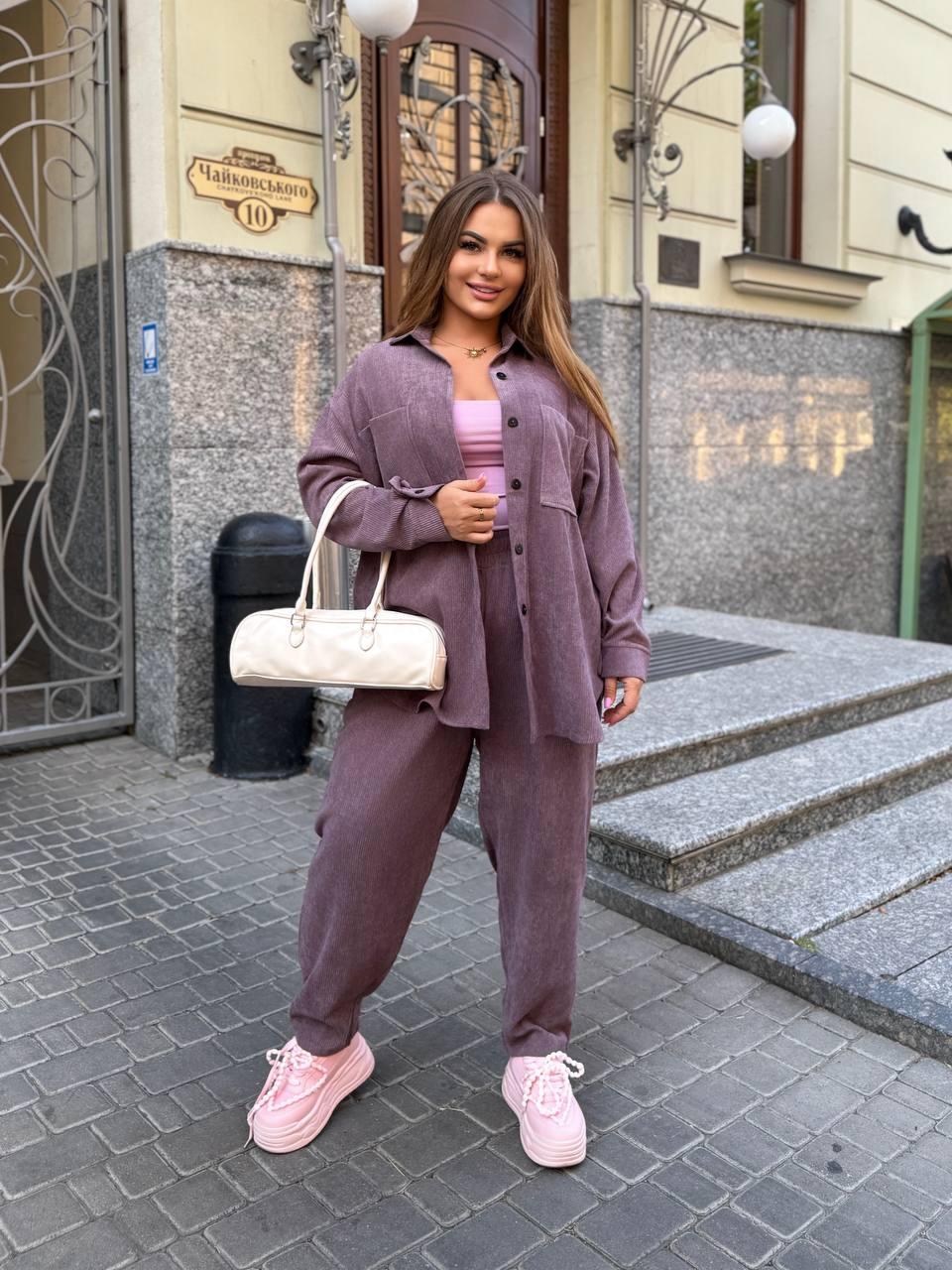 Жіночий костюм Вельвет 52-54,54-56,58-60.,60-62 (вф 760), фото 1