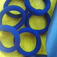 Гумка для волосся нейлонова 4 см – темно синя, основа для бантиків