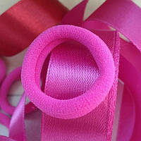 Гумка для волосся нейлонова 4 см – фуксія, основа для бантиків
