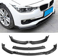 Накладка Губа на передний бампер BMW 3 F30 (2013–2019) Стандартный бампер Сплиттер