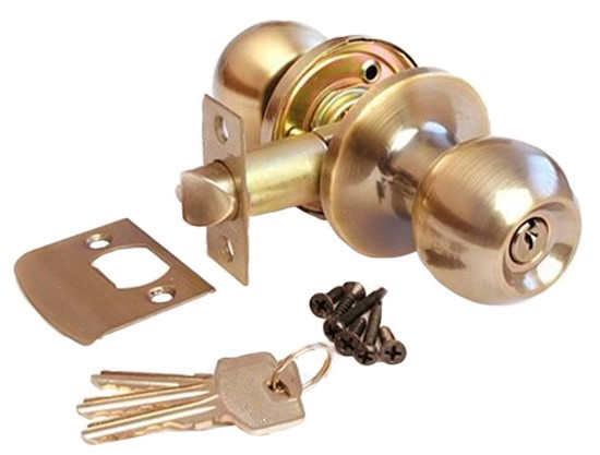 Дверна ручка кноб KEDR NEW D672ET AB, бронза (Китай)