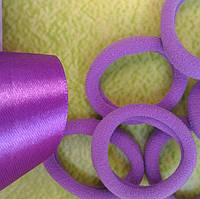 Гумка для волосся нейлонова 4 см – яскраво фіолетова, основа для бантиків