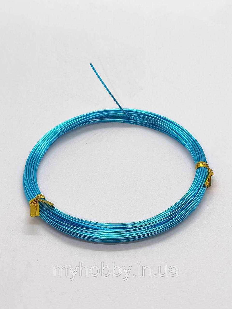 Дріт 1мм - 5м Аквамариновий для рукоділля, фото 1