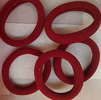 Гумка для волосся нейлонова 4 см – бордовий, основа для бантиків