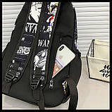 Шкільний рюкзак АНІМЕ для хлопчика або дівчинки 5-11 клас Стильний нейлоновий портфель в школу для дітей та підлітків, фото 7