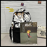 Шкільний рюкзак АНІМЕ для хлопчика або дівчинки 5-11 клас Стильний нейлоновий портфель в школу для дітей та підлітків, фото 10