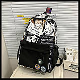 Шкільний рюкзак АНІМЕ для хлопчика або дівчинки 5-11 клас Стильний нейлоновий портфель в школу для дітей та підлітків, фото 3