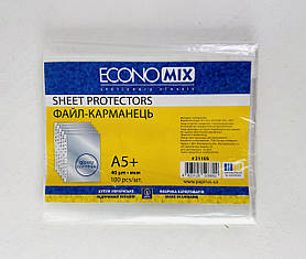 Файли А5 40 мкм Глянець 100 штук (Е31105) Economix