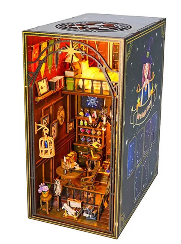 Інтер'єрна мініатюра для самостійного складання румбокс Mira Magic House M2311 3D ляльковий будиночок, фото 1