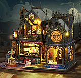 Інтер'єрна мініатюра для самостійного складання румбокс DIY House Замок чарівника, фото 6