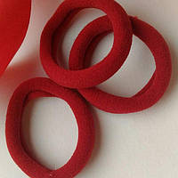 Гумка для волосся нейлонова 4 см – темно червона, основа для бантиків