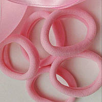 Гумка для волосся нейлонова 4 см – світло рожевий, основа для бантиків