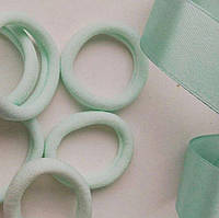 Резинка для волосся нейлон 4 см світла м’ята